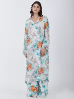 Blooming Dales Printed Long Tunic & Pant Set