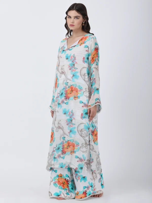 Blooming Dales Printed Long Tunic & Pant Set