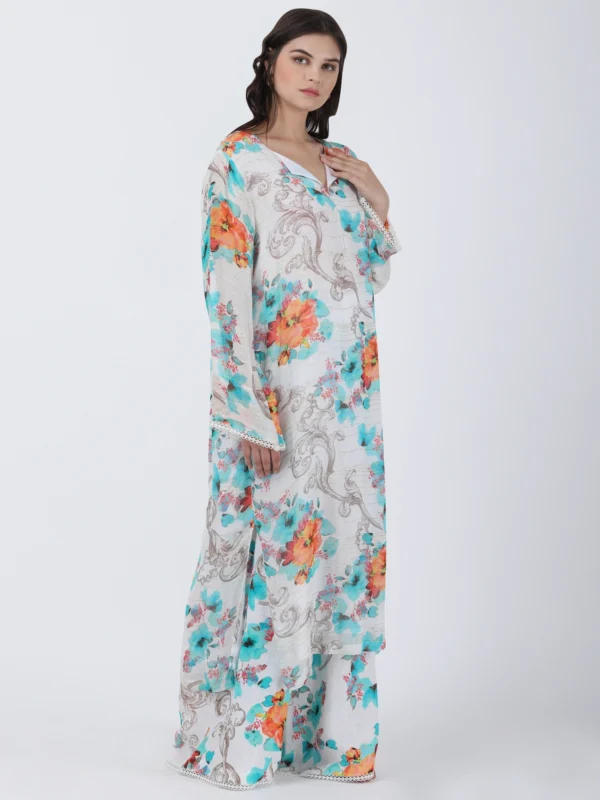 Blooming Dales Printed Long Tunic & Pant Set