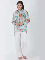 Blooming Paradise Printed Shirt With Long Sleeves