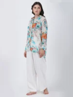 Blooming Paradise Printed Shirt With Long Sleeves