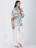 Blooming Paradise Printed Shirt With Long Sleeves