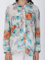 Blooming Paradise Printed Shirt With Long Sleeves
