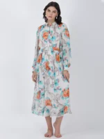 Blooming Paradise Printed Midi Dress