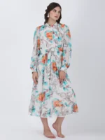 Blooming Paradise Printed Midi Dress
