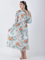 Blooming Paradise Printed Midi Dress