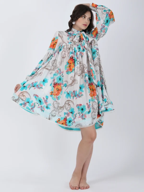 Blooming Paradise Printed Short Dress