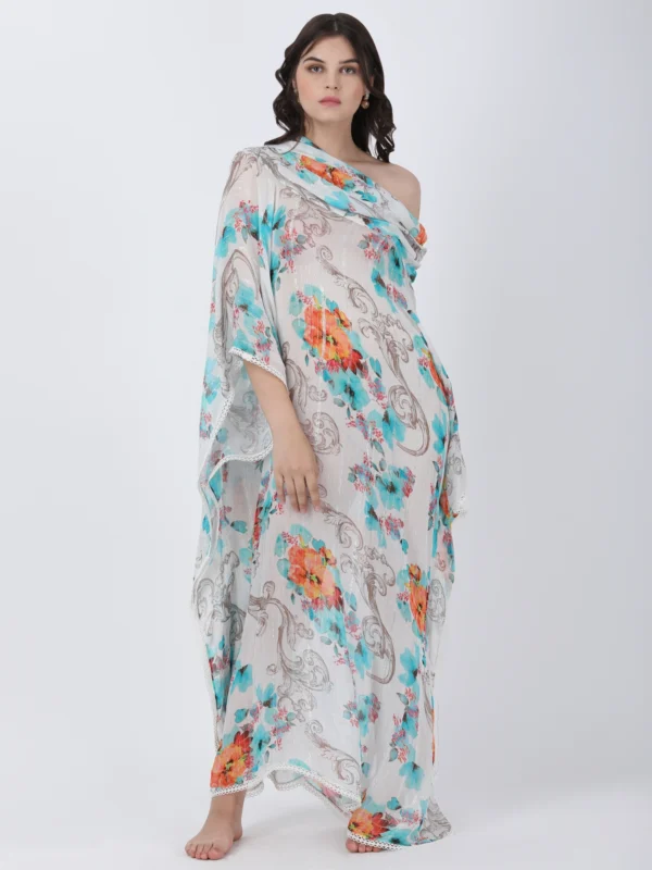 Blooming Paradise Printed Kaftan