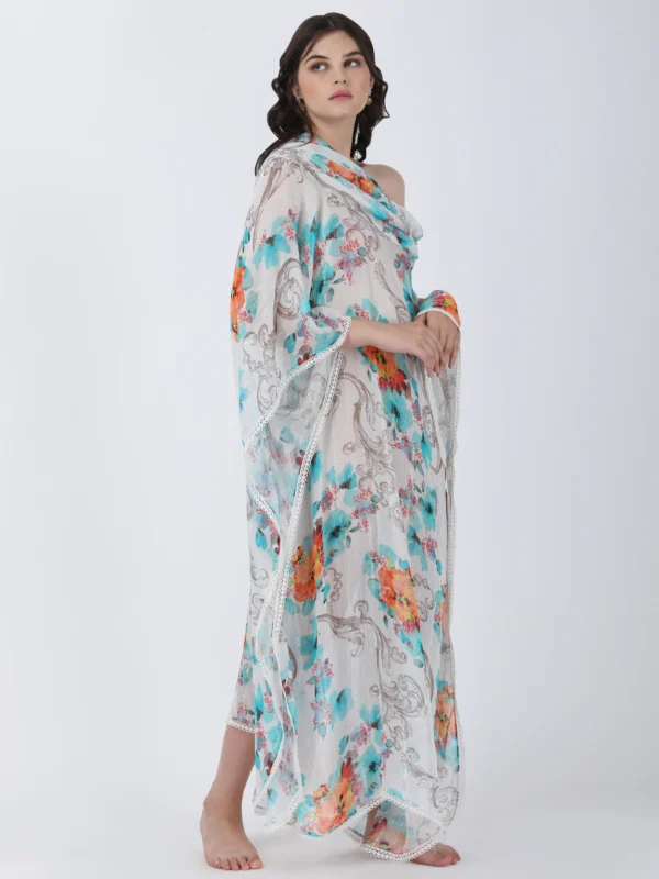 Blooming Paradise Printed Kaftan