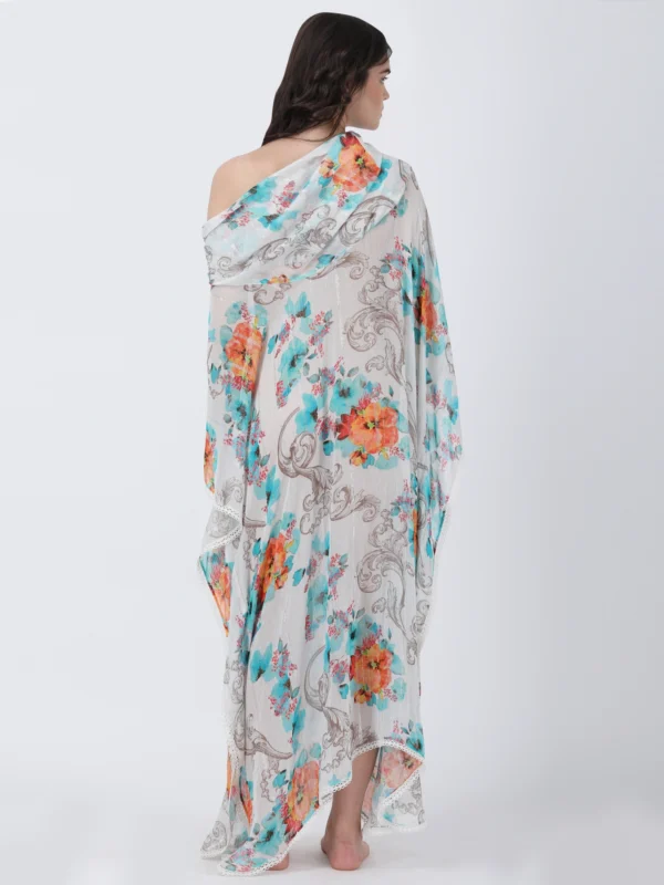 Blooming Paradise Printed Kaftan