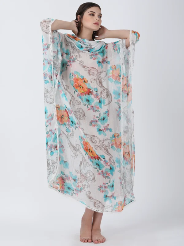 Blooming Paradise Printed Kaftan