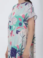 Coastal Floral Long Printed Maxi Dress