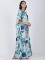 Coastal Floral Printed Kaftan