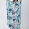 Coastal Floral Printed Kaftan