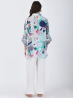 Coastal Floral Printed Loose Shirt