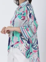 Coastal Floral Printed Loose Shirt