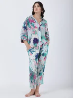 Coastal Floral Printed Loose Shirt