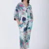 Coastal Floral Printed Tapered Pants