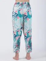 Coastal Floral Printed Tapered Pants