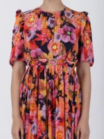 Wild Flower Printed Midi Dress