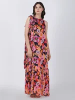 Wild Flower Printed Printed Sleeveless Maxi Dress