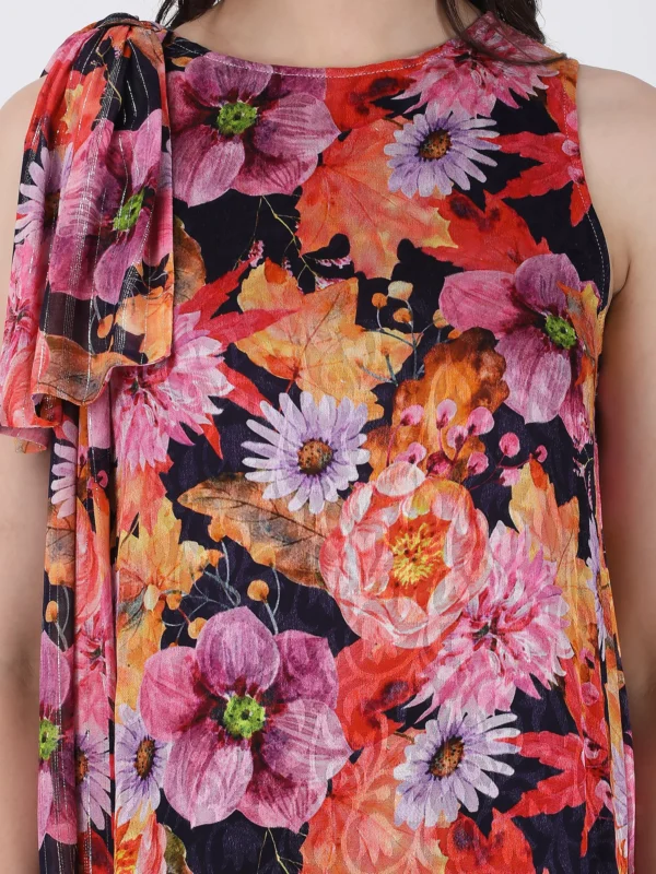 Wild Flower Printed Printed Sleeveless Maxi Dress