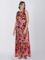 Wild Flower Printed Printed Sleeveless Maxi Dress
