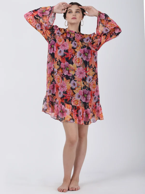 Wild Flower Printed Short Dress