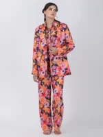 Wild Flower Printed Straight Pants