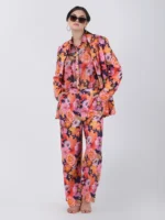 Wild Flower Printed Straight Pants