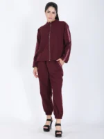 Maroon Brillhante Cord Set