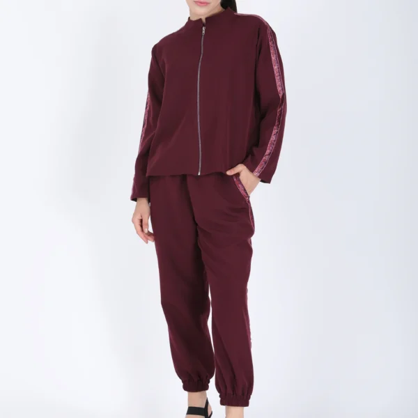Maroon Brillhante Cord Set