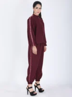 Maroon Brillhante Cord Set