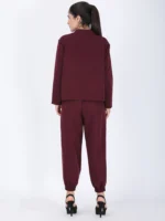 Maroon Brillhante Cord Set