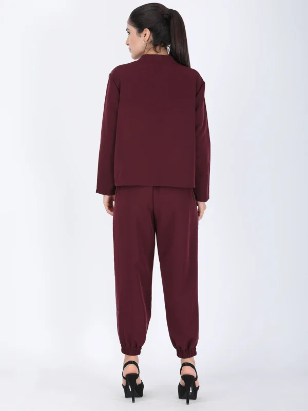 Maroon Brillhante Cord Set