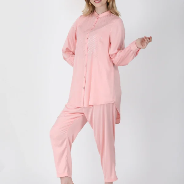 Blush Peach Brilho Tunic Set