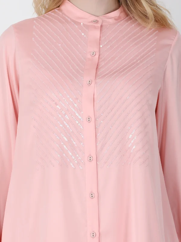 Blush Peach Brilho Tunic Set