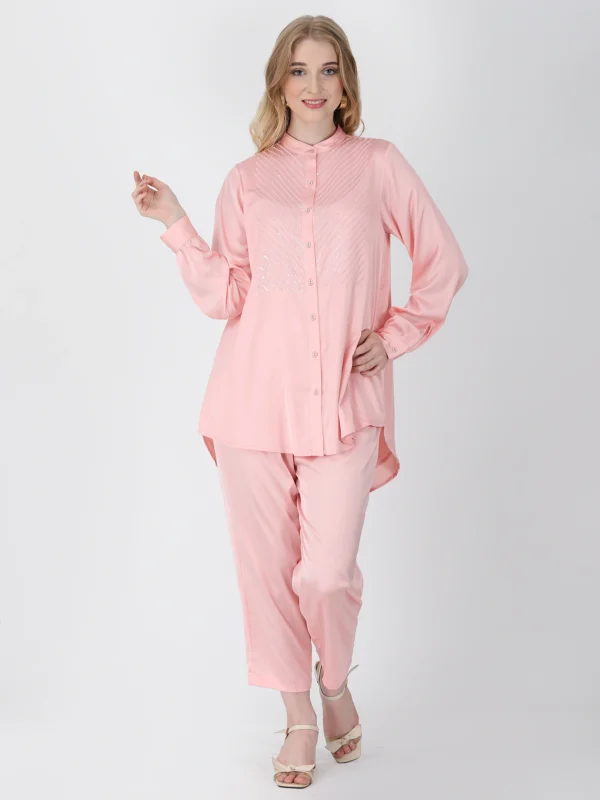 Blush Peach Brilho Tunic Set