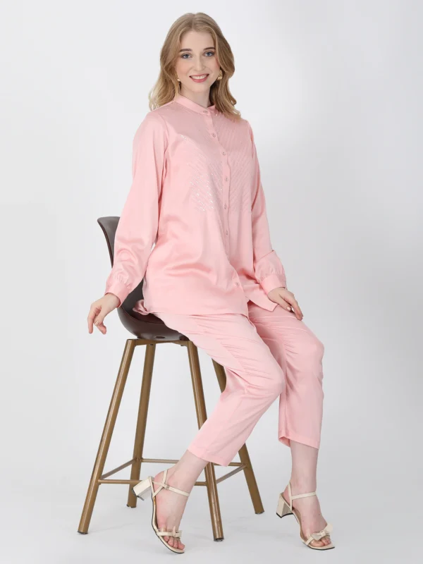 Blush Peach Brilho Tunic Set