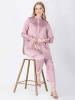 Old Rose Pink Brilho Tunic Set