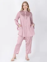 Old Rose Pink Brilho Tunic Set