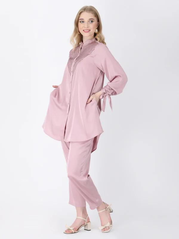 Old Rose Pink Brilho Tunic Set