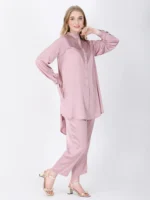Old Rose Pink Brilho Tunic Set