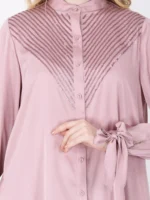 Old Rose Pink Brilho Tunic Set