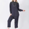 Charcoal Grey Contas Tunic Set