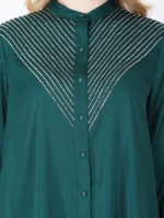 Emerald Green Contas Tunic Set