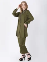 Olive Green Macia Tunic Set