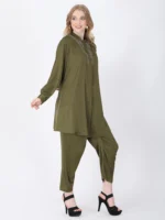 Olive Green Macia Tunic Set