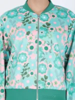 Green Vintage Garden Bomber Jacket Set