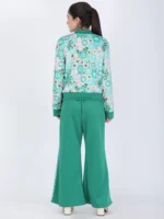 Green Vintage Garden Bomber Jacket Set